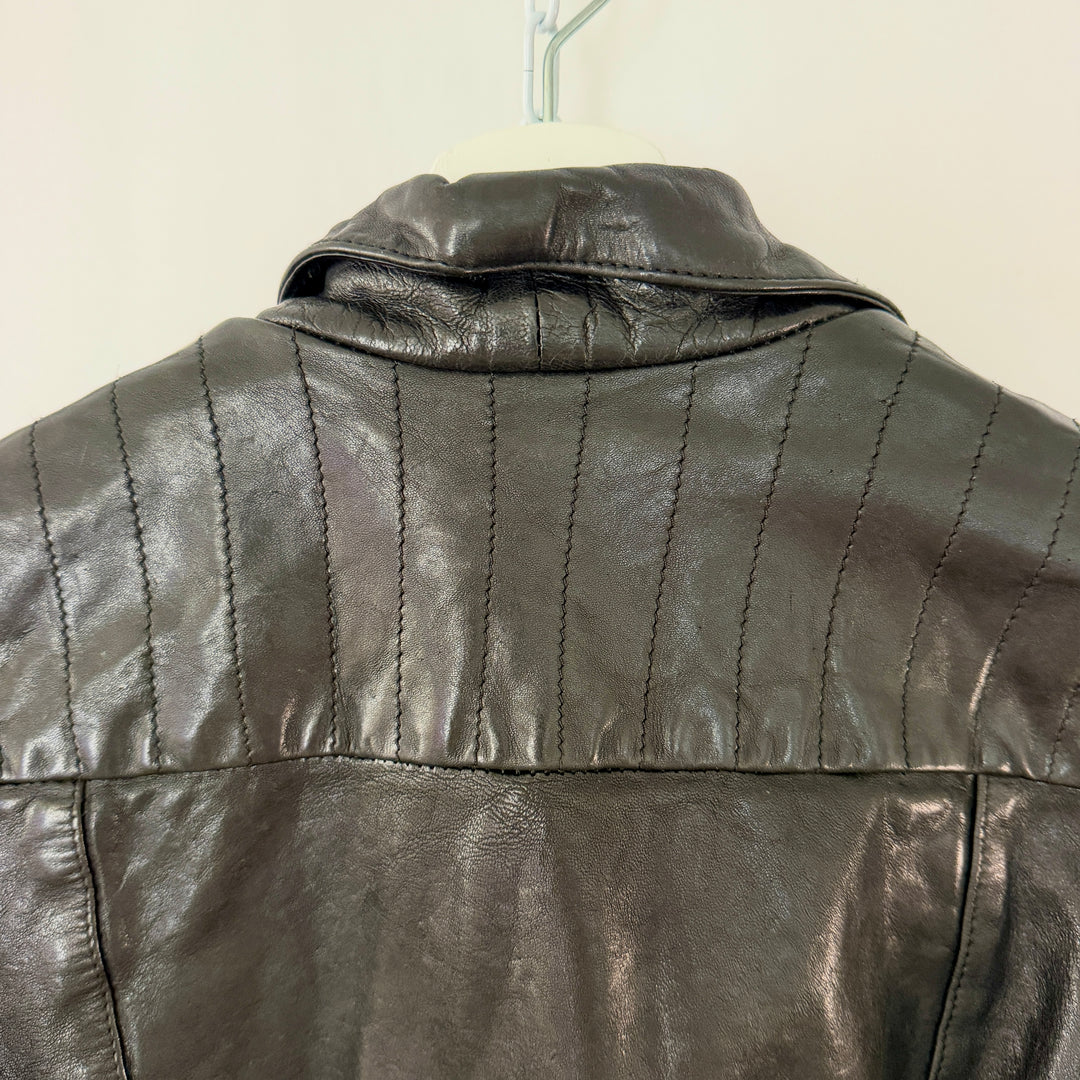Golden Goose Deluxe Brand Black Leather Biker Jacket