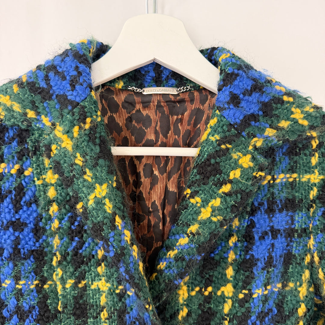 Dolce &amp; Gabbana Multicolour Wool Bouclé Coat