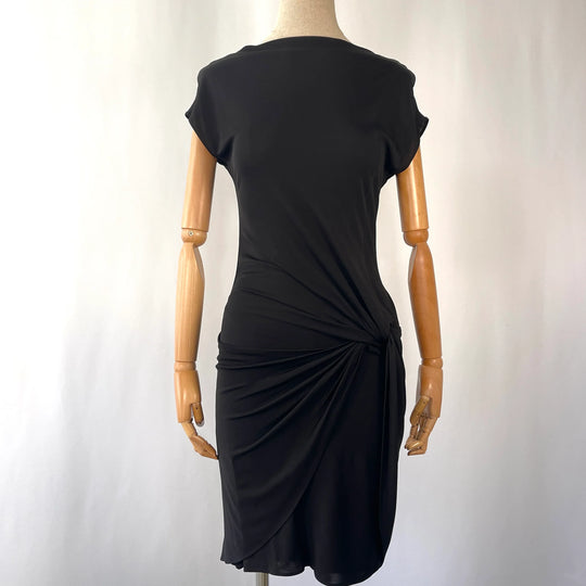 Schwarzes Viskosekleid von AKRIS