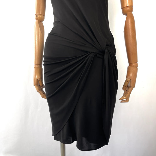 Schwarzes Viskosekleid von AKRIS