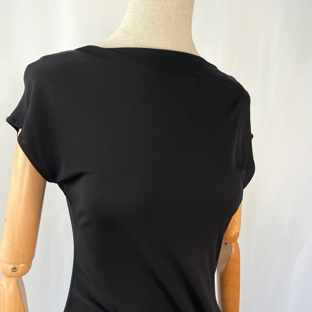 AKRIS Black Viscose Dress