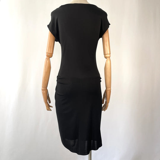 Schwarzes Viskosekleid von AKRIS