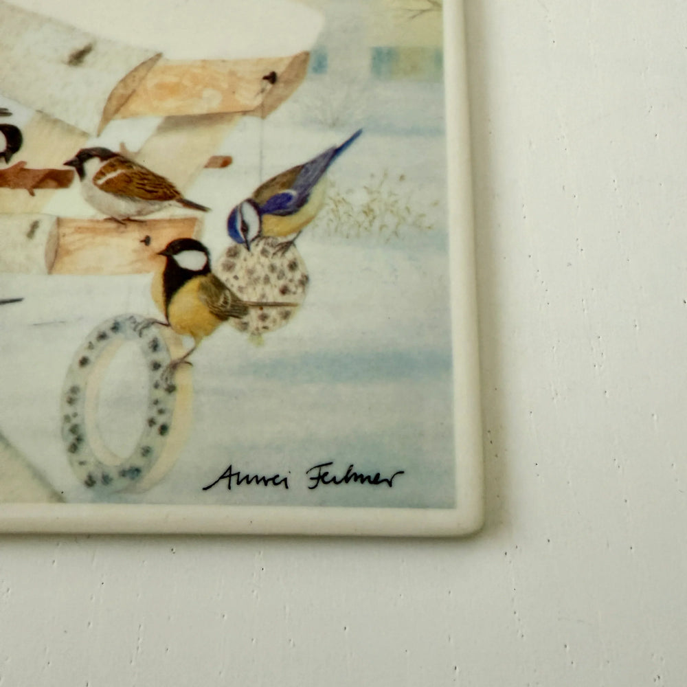 Vintage Villeroy & Boch VilboCard – “Bird Feeding” (1982)