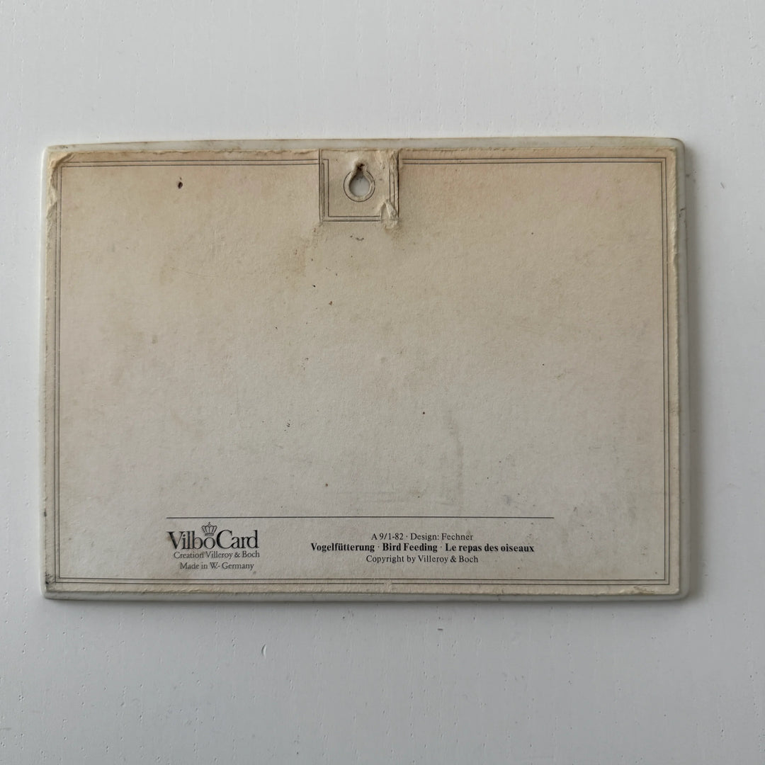 Vintage Villeroy & Boch VilboCard – “Bird Feeding” (1982)