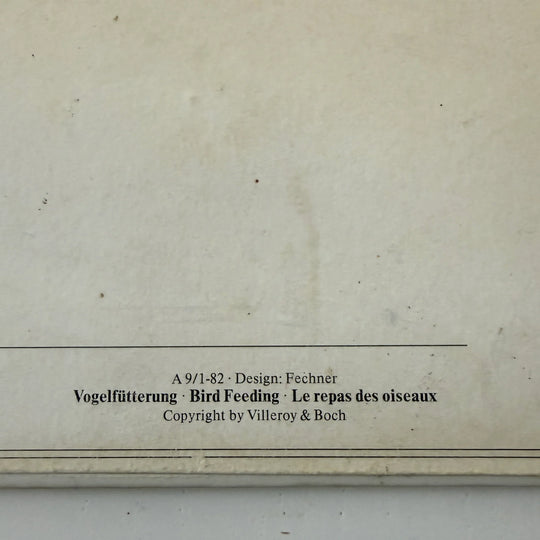 Vintage Villeroy & Boch VilboCard – “Bird Feeding” (1982)