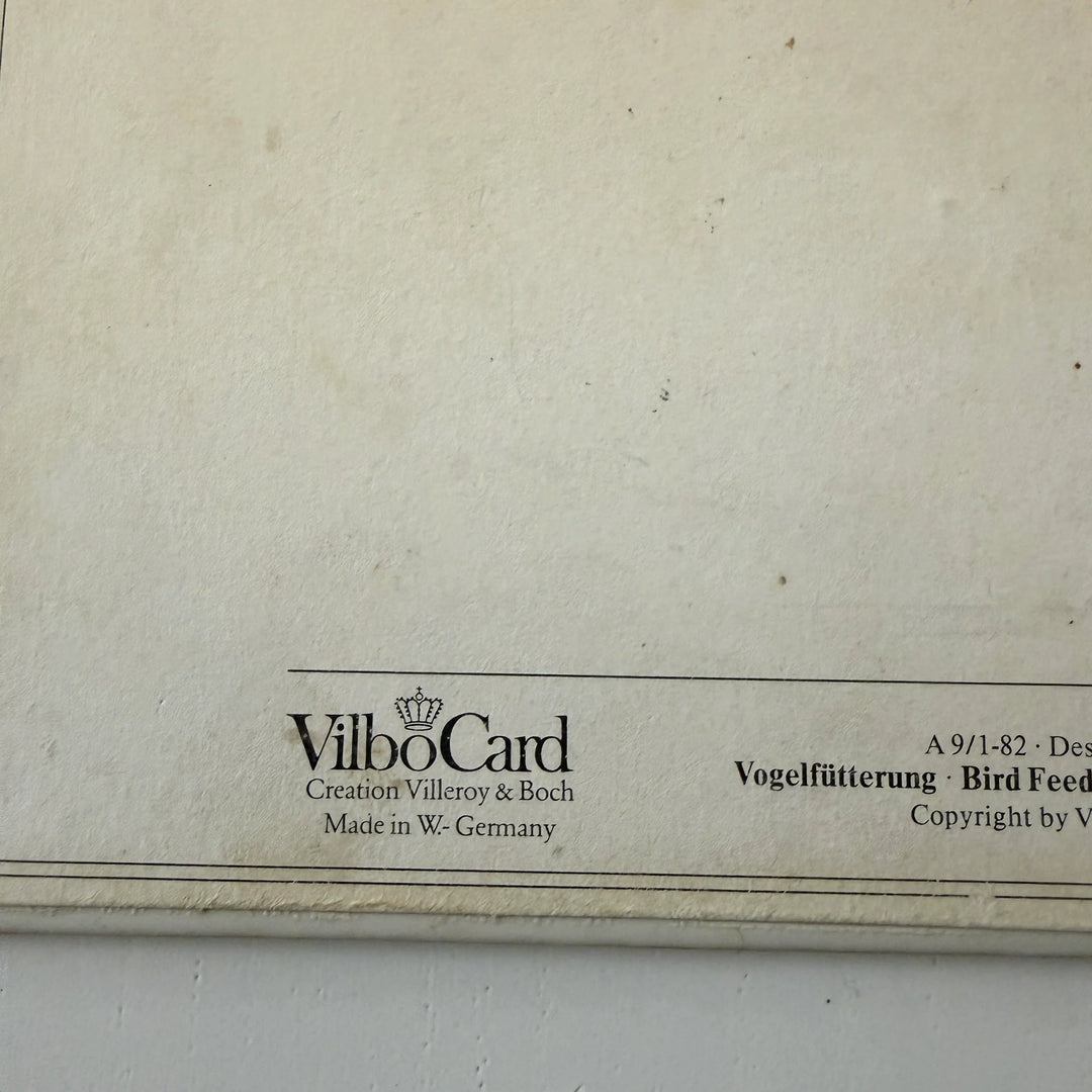 Vintage Villeroy & Boch VilboCard – “Bird Feeding” (1982)
