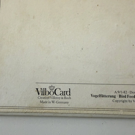 Vintage Villeroy & Boch VilboCard – “Bird Feeding” (1982)