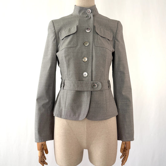 AKRIS Wool Gray Blazer