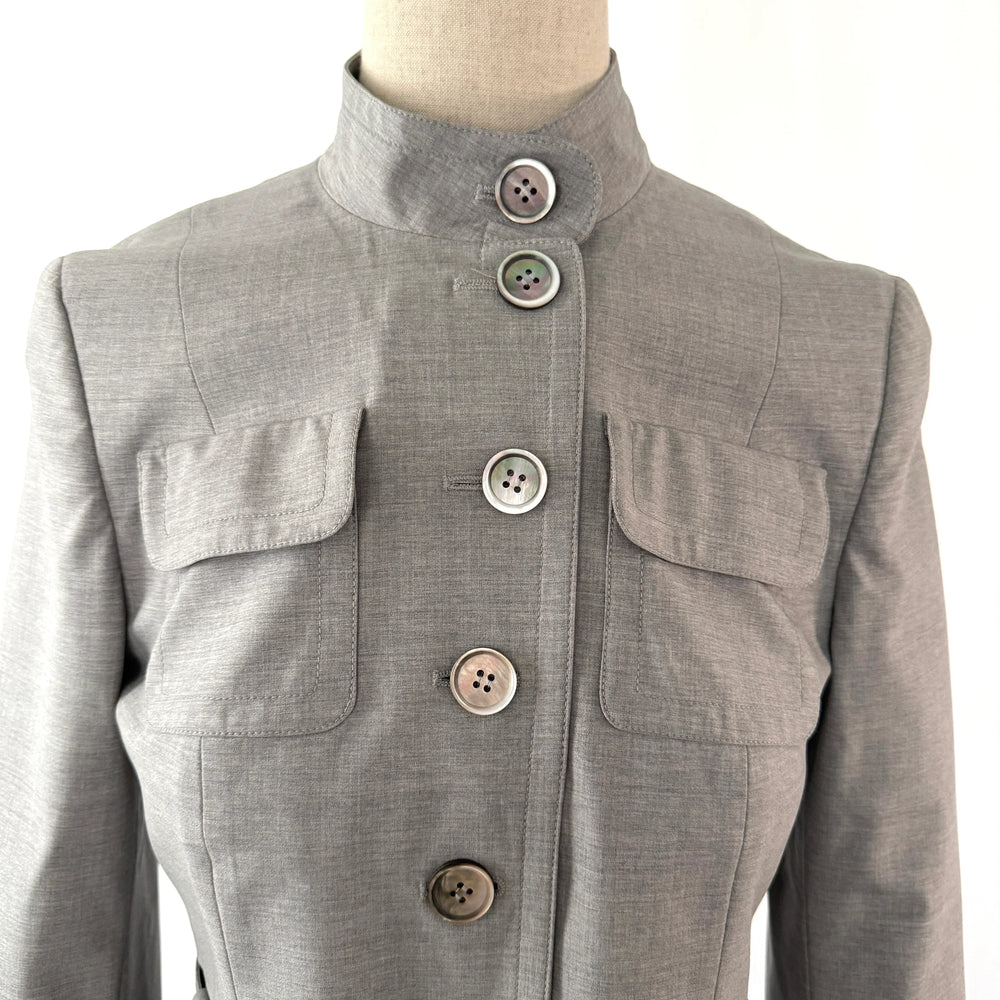 AKRIS Wool Gray Blazer