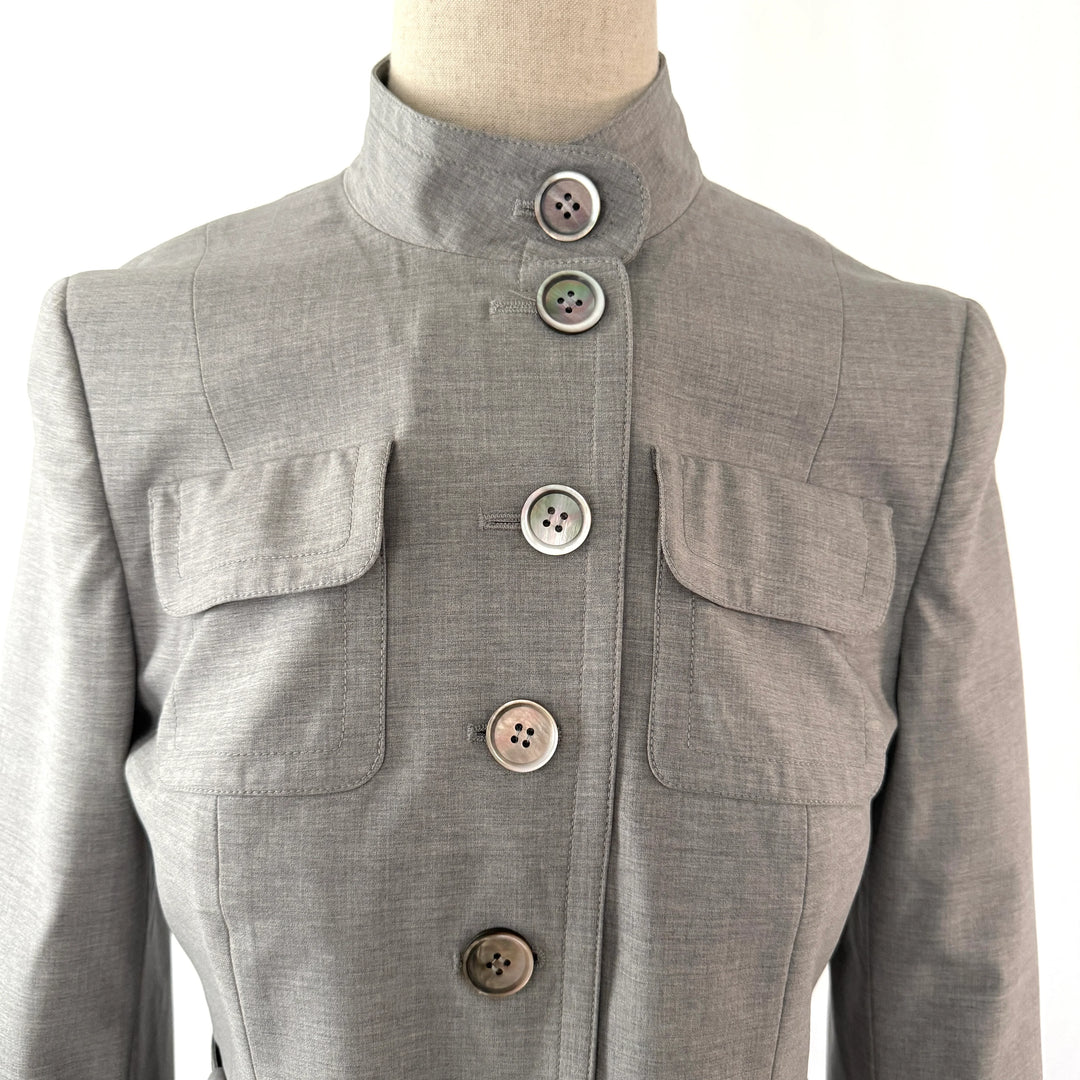 AKRIS Wool Gray Blazer