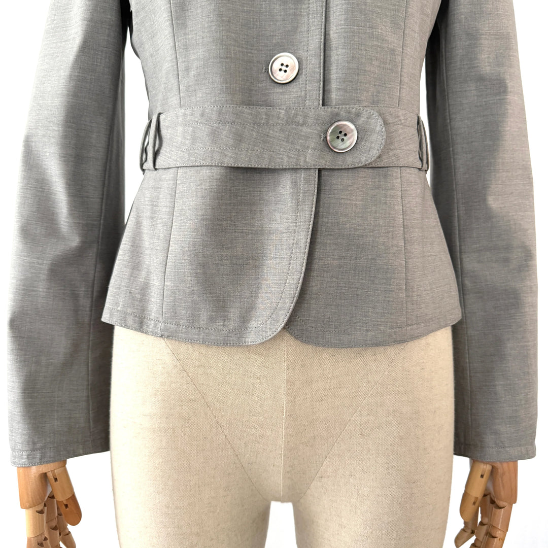 AKRIS Wool Gray Blazer