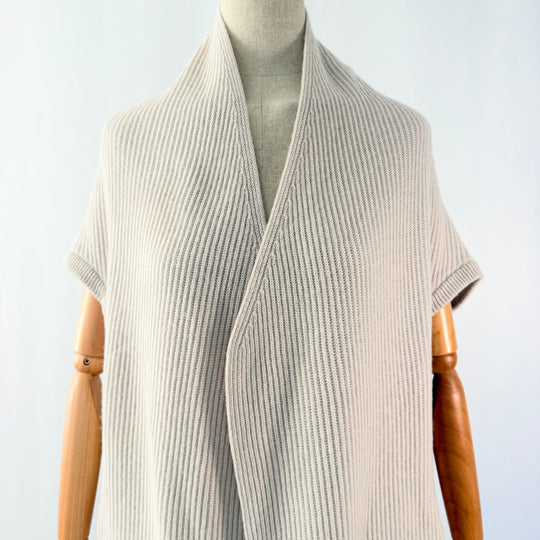 HEMISPHERE Wool and Cashmere sleeveless cardigan