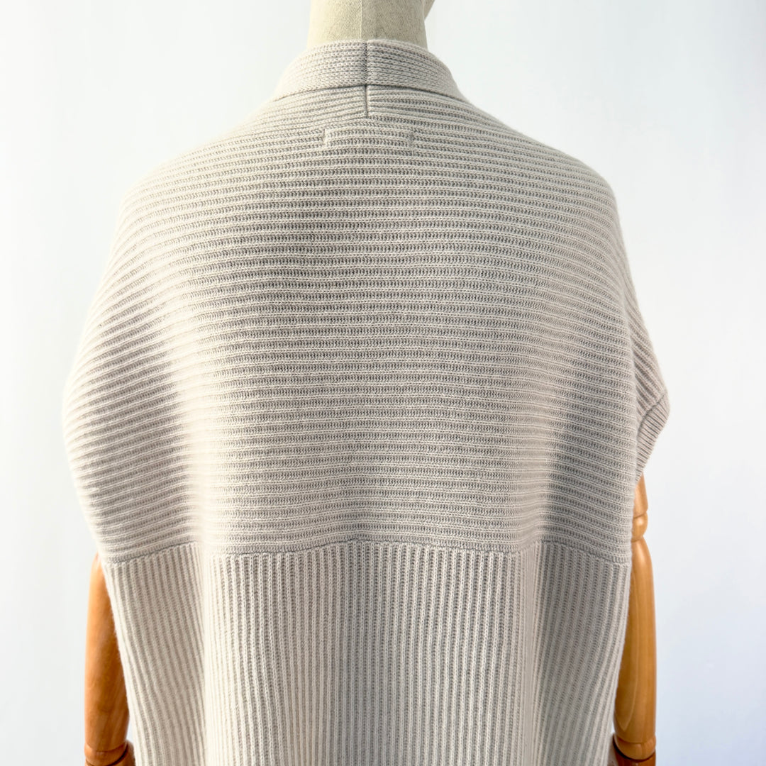 HEMISPHERE Wool and Cashmere sleeveless cardigan
