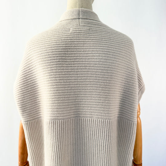 HEMISPHERE Wool and Cashmere sleeveless cardigan