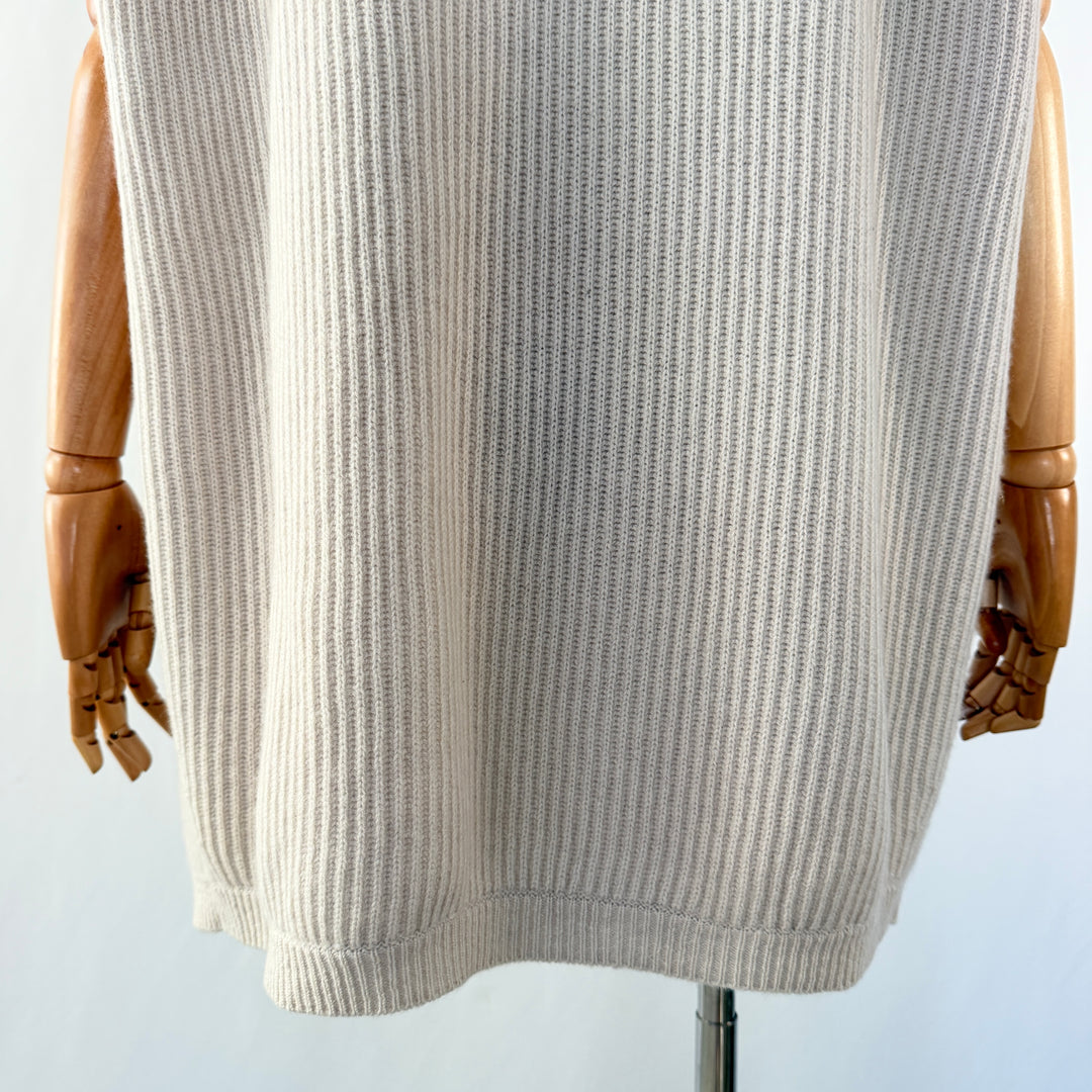 HEMISPHERE Wool and Cashmere sleeveless cardigan
