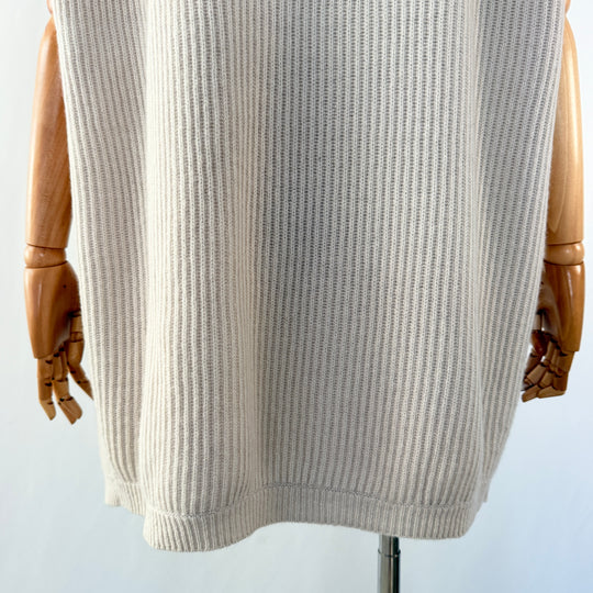 HEMISPHERE Wool and Cashmere sleeveless cardigan