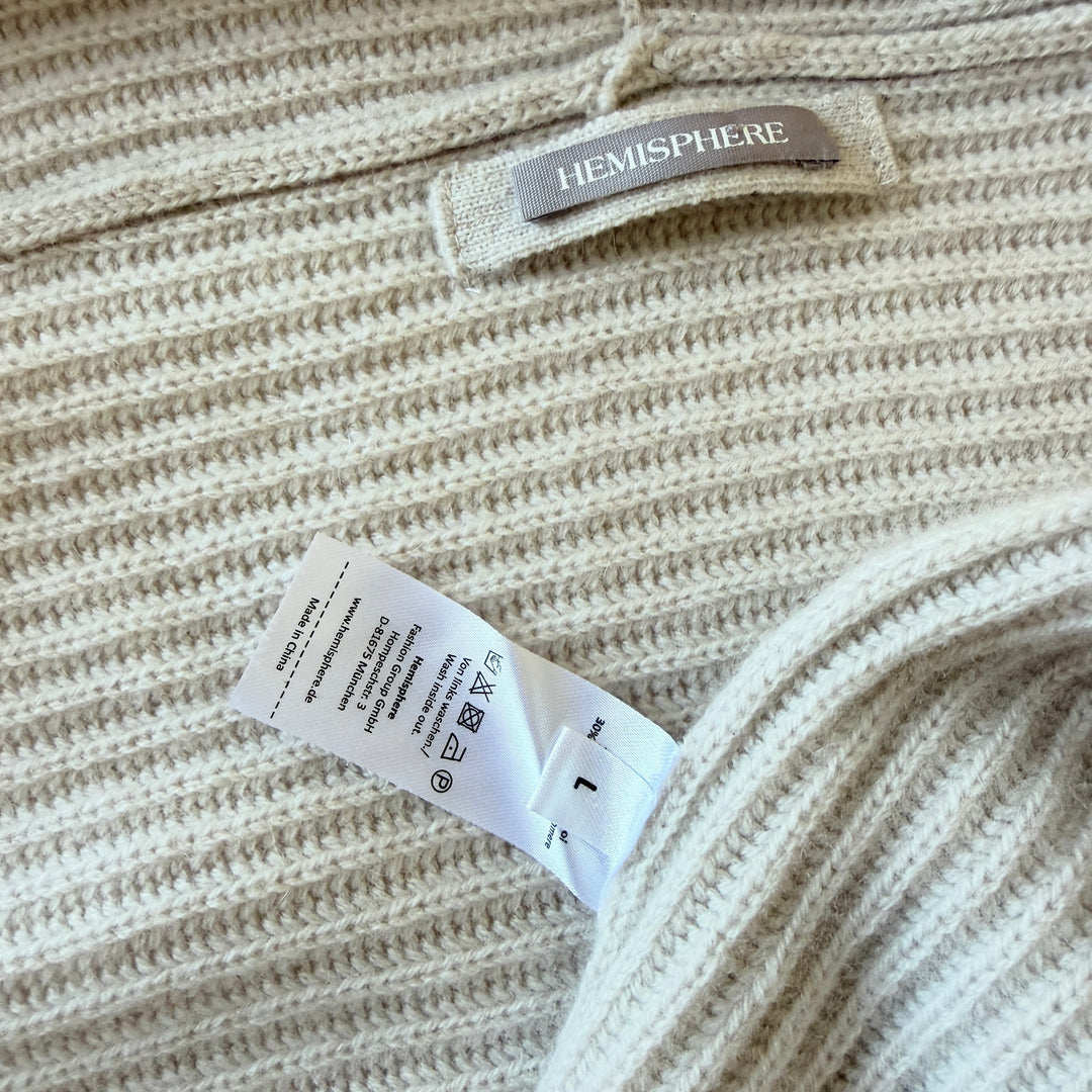 HEMISPHERE Wool and Cashmere sleeveless cardigan