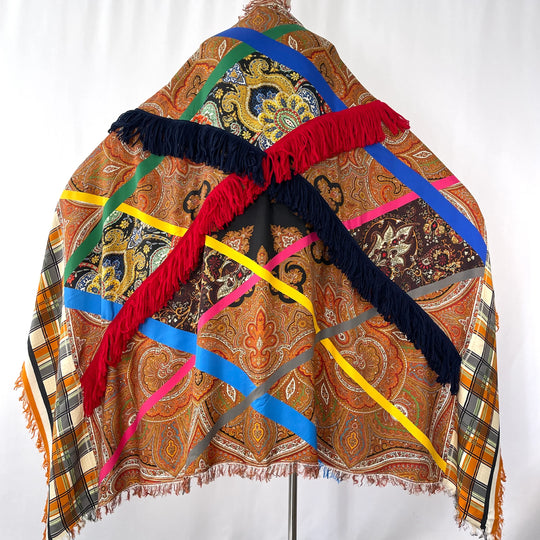PIERRE-LOUIS MASCIA New Fringe Patchwork Shawl