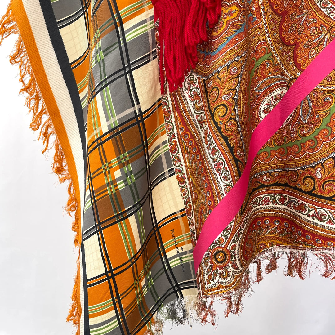 PIERRE-LOUIS MASCIA New Fringe Patchwork Shawl