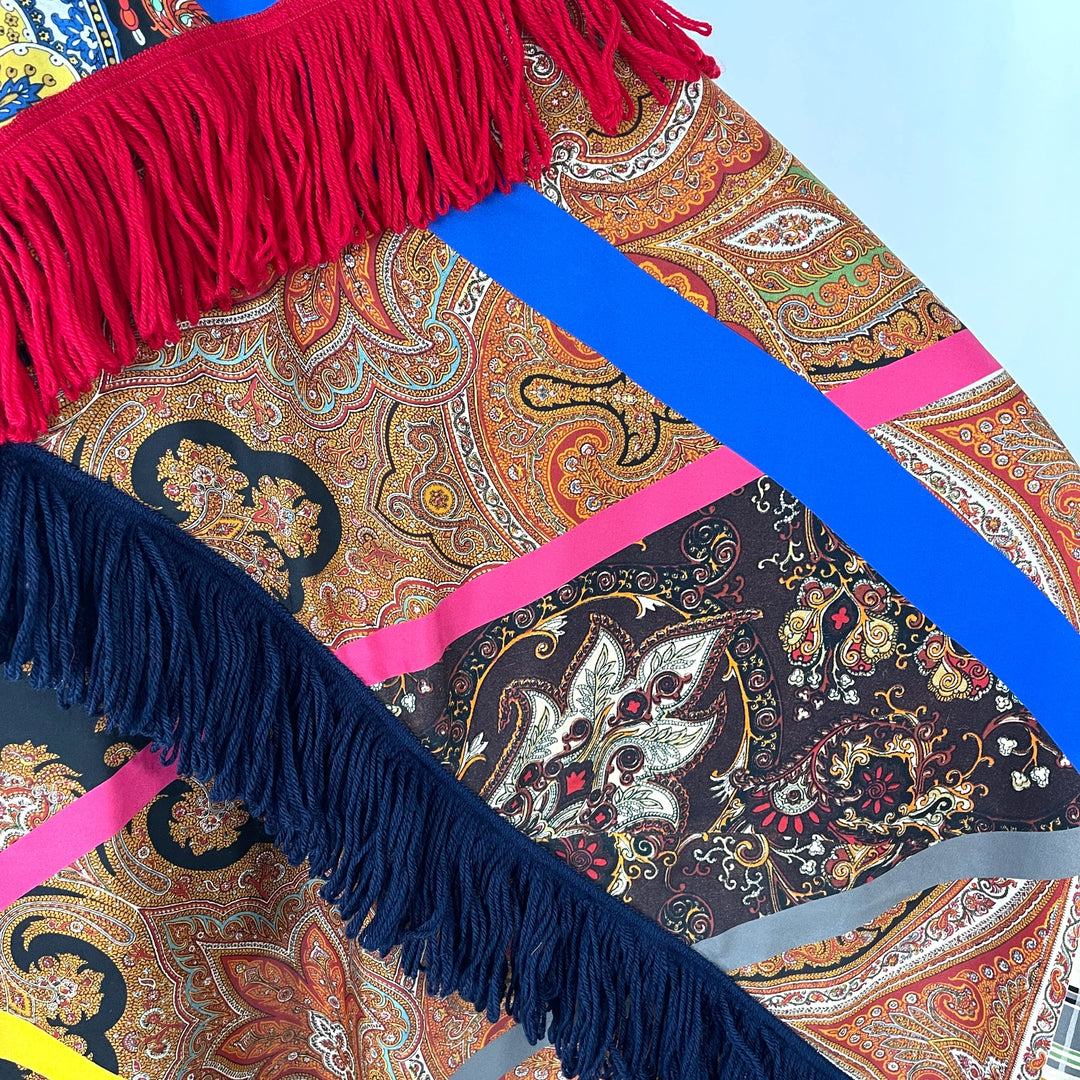 PIERRE-LOUIS MASCIA New Fringe Patchwork Shawl