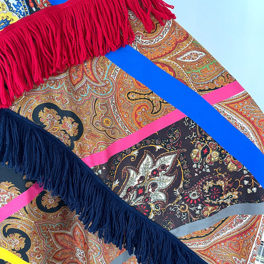 PIERRE-LOUIS MASCIA New Fringe Patchwork Shawl