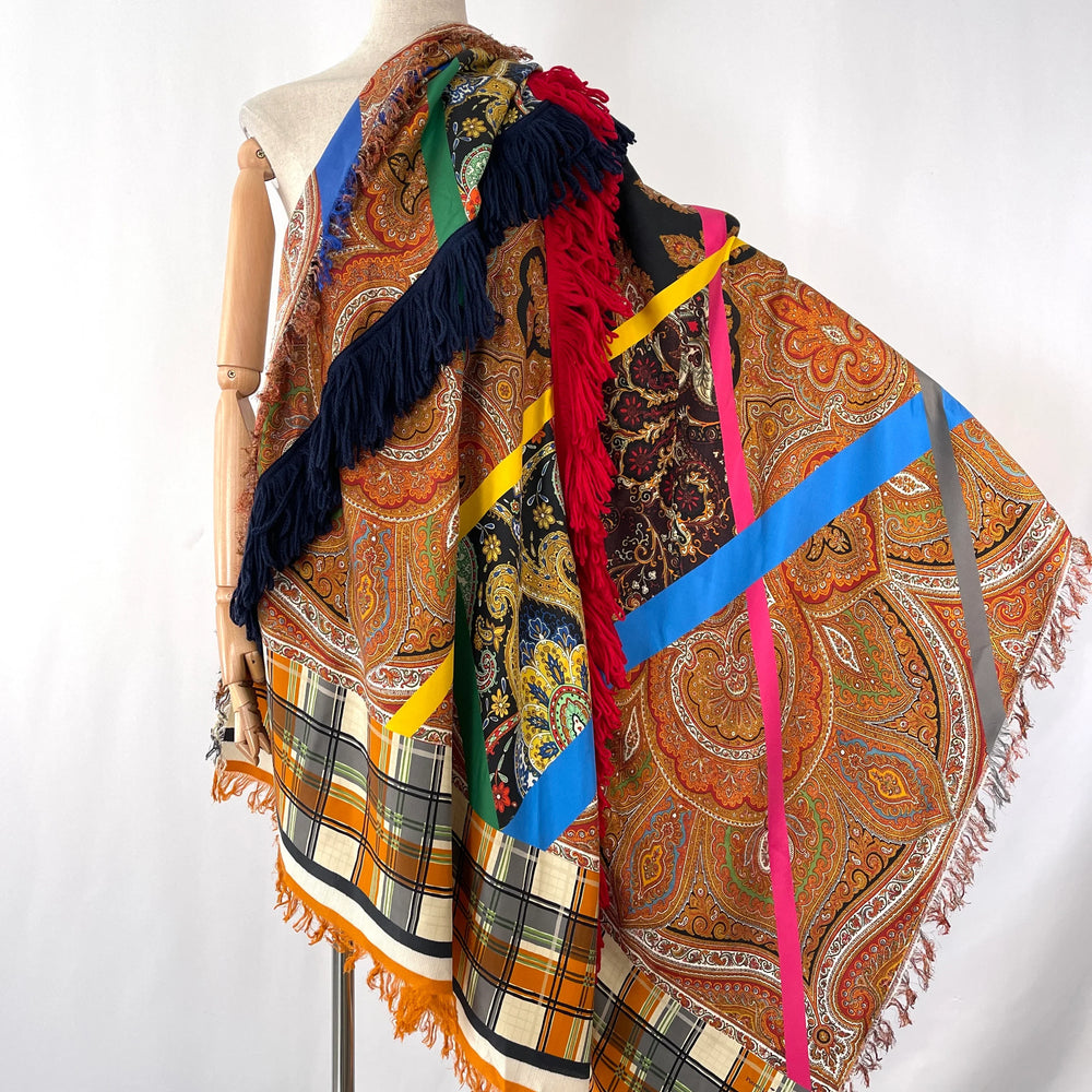 PIERRE-LOUIS MASCIA New Fringe Patchwork Shawl