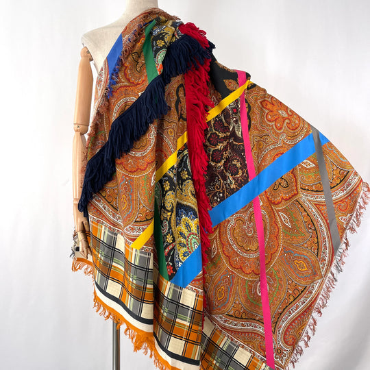 PIERRE-LOUIS MASCIA New Fringe Patchwork Shawl