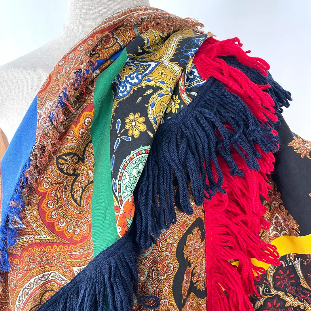 PIERRE-LOUIS MASCIA New Fringe Patchwork Shawl