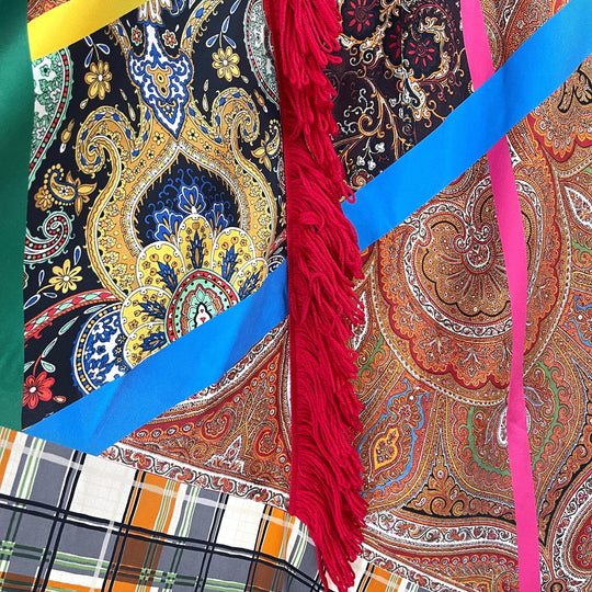 PIERRE-LOUIS MASCIA New Fringe Patchwork Shawl