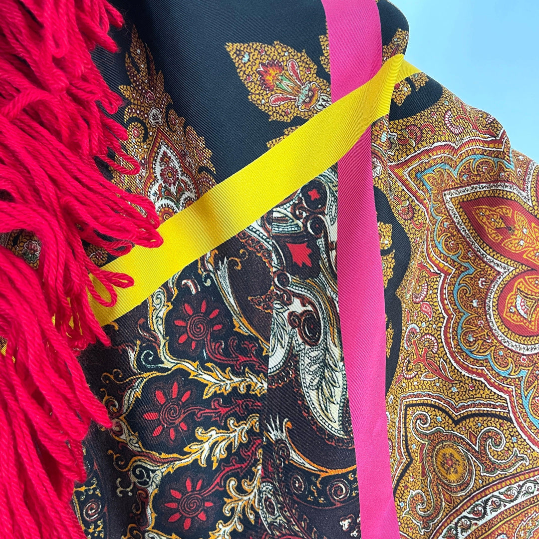 PIERRE-LOUIS MASCIA New Fringe Patchwork Shawl