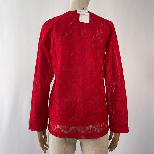 COMME DES GARCONS Red Lace Top New