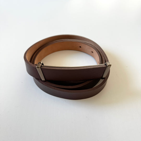 AKRIS Brown Leather Belt