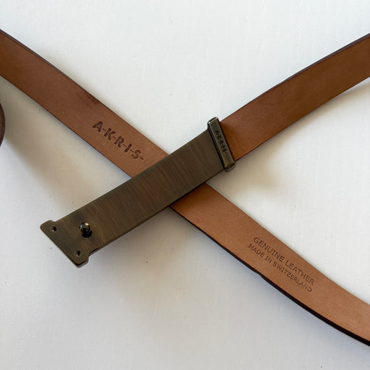 AKRIS Brown Leather Belt