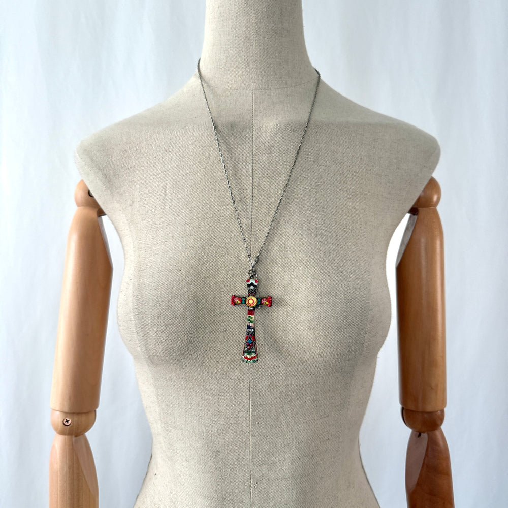 AYALA BAR Designer Necklace – Statement Cross Pendant