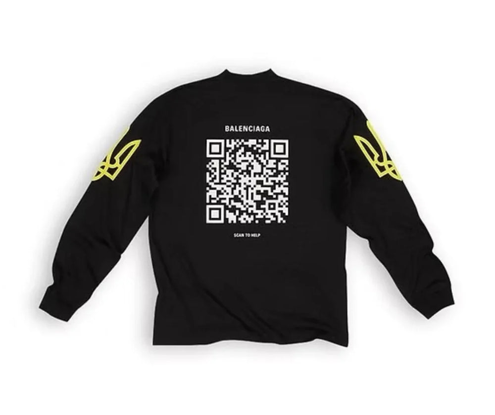 T-shirt à manches longues caritatif Balenciaga x United24 - Neuf avec étiquette