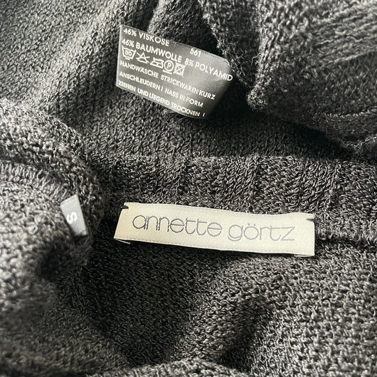 ANNETTE GÖRTZ Black Viscose/Cotton Sweater