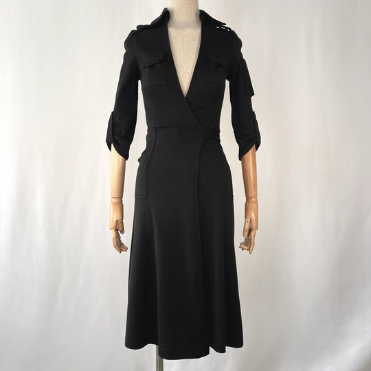 DIANE VON FURSTENBERG New Wrap Wool Dress