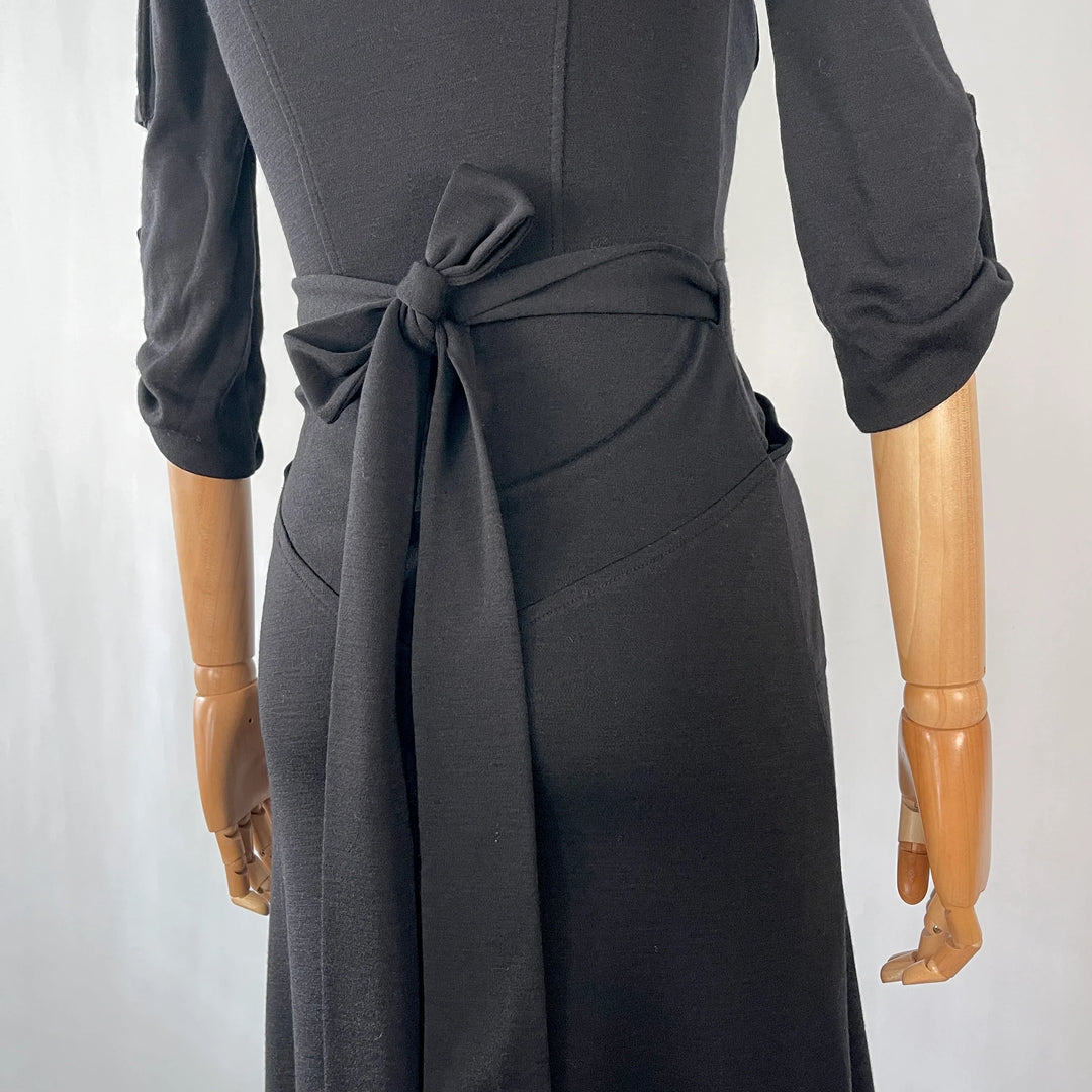 DIANE VON FURSTENBERG New Wrap Wool Dress