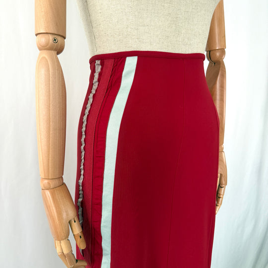Marithé + François Girbaud  asymmetrical archive skirt