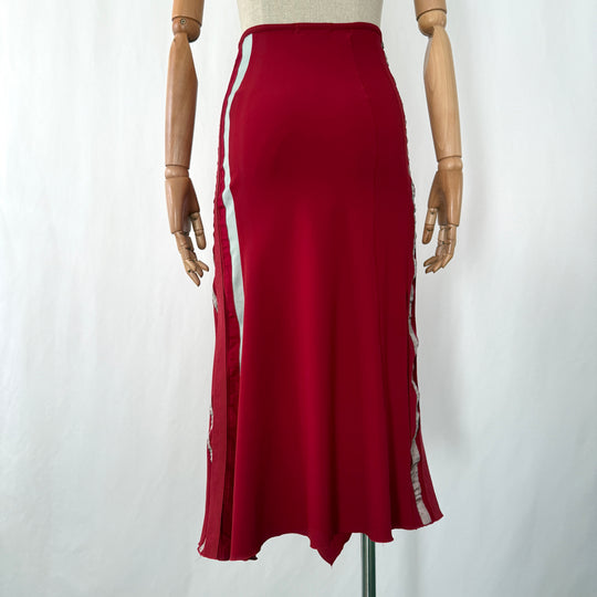 Marithé + François Girbaud  asymmetrical archive skirt