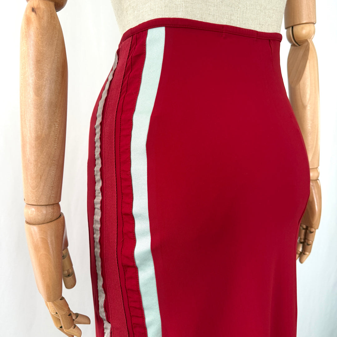 Marithé + François Girbaud  asymmetrical archive skirt