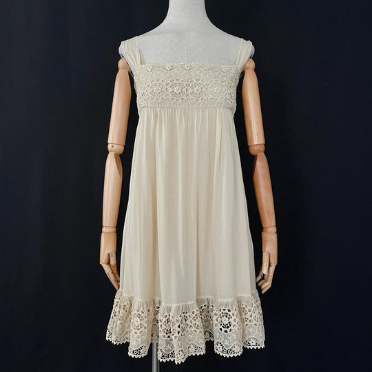 RED VALENTINO Baumwoll-/Seidenkleid