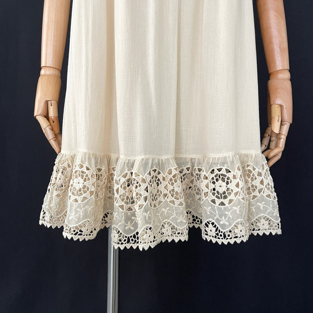 RED VALENTINO Baumwoll-/Seidenkleid