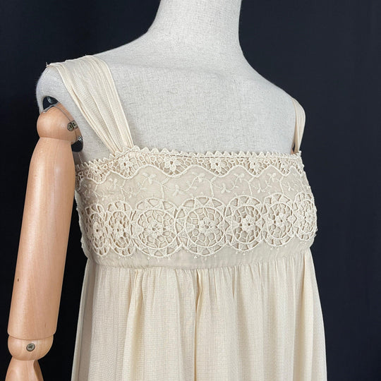 RED VALENTINO Baumwoll-/Seidenkleid