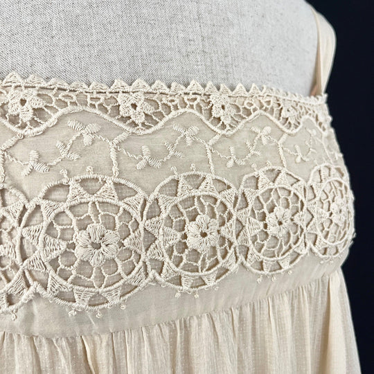 RED VALENTINO Baumwoll-/Seidenkleid