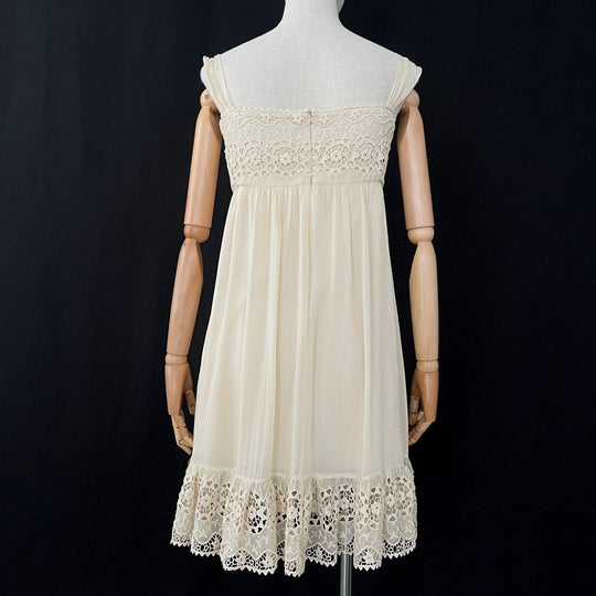 RED VALENTINO Baumwoll-/Seidenkleid