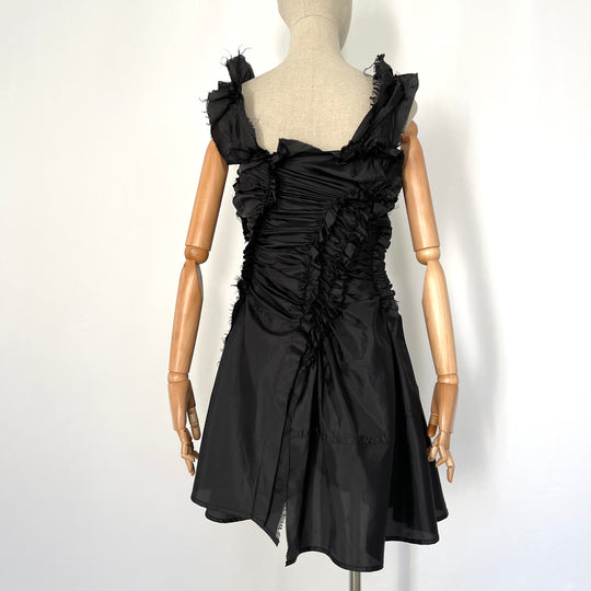 tao COMME des GARÇONS Fall 2007 Runway Black Deconstructed Ruffle Dress