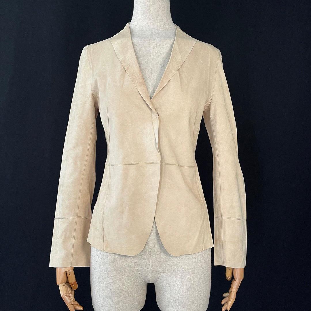 AKRIS - AKRIS Leather Blazer - AVVIIVVA.COM