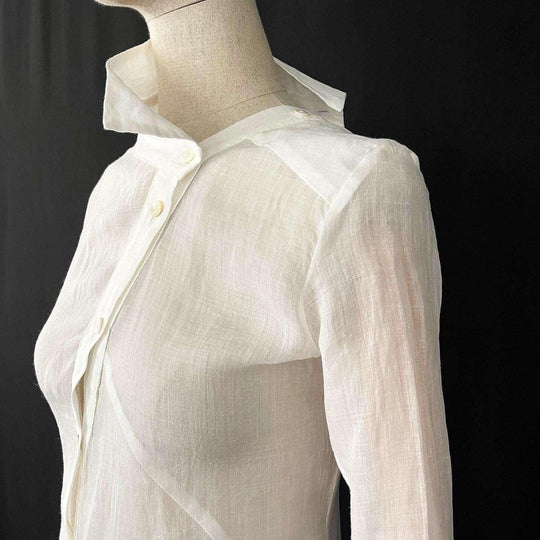 ALEKSANDR MANAMIS - ALEKSANDR MANAMIS Exclusive Asymmetric Shirt - AVVIIVVA.COM