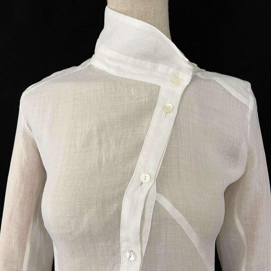 ALEKSANDR MANAMIS - ALEKSANDR MANAMIS Exclusive Asymmetric Shirt - AVVIIVVA.COM